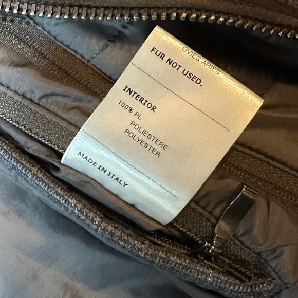 Gallotti Mens New Wool Lambskin Plaid Coat Fur Collar Gray FullZip Lined Size 54 - Picture 9 of 11